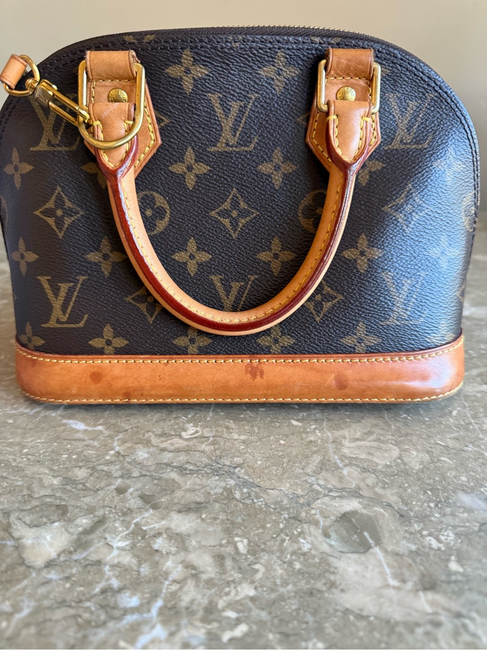Louis Vuitton Monogram Alma BB Crossbody in Dark Brown and Tan! Authentic COA - Picture 4 of 16